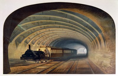Metropolitan Railway, Praed St., Paddington, von Kell Bros, 1860 von English School
